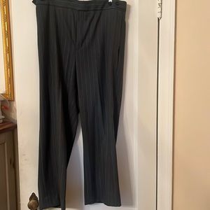 Banana Republic size 14 grey striped pants with adjustable waist. Beautiful.